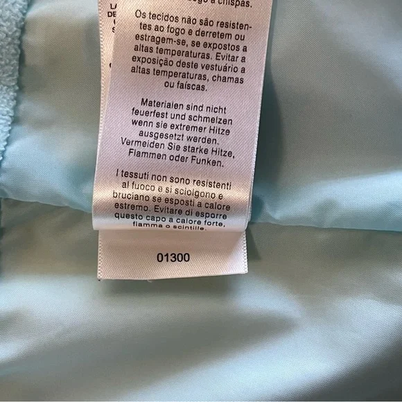 Women’s Columbia Arcadi II Rain Jacket Aqua Haze and White Color Size Large - Picture 14 of 16